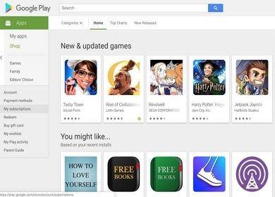 Google Play ストアのインストール